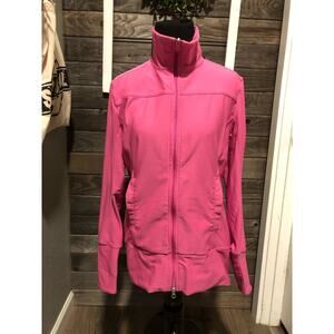 Nike hot pink training/running jacket women's size M full zip